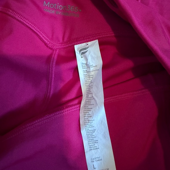 Fabletics Motion365+ Hot Pink Set sz Large - Picture 4 of 8